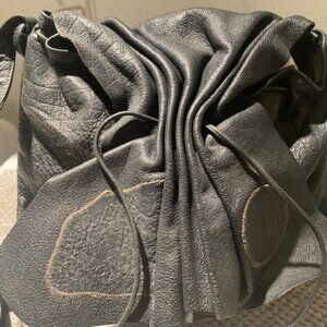 Carlos Falchi Vintage black leather bag